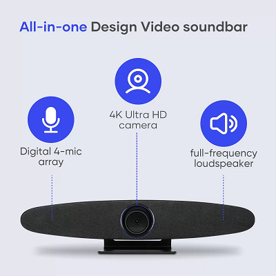 Thiết bị hội nghị cao cấp ROCWARE RC10 4K UHD USB - Âm thanh và hình ảnh, tất cả trong một